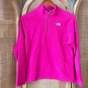 The North Face Vibrant Pink Half-Zip Fleece